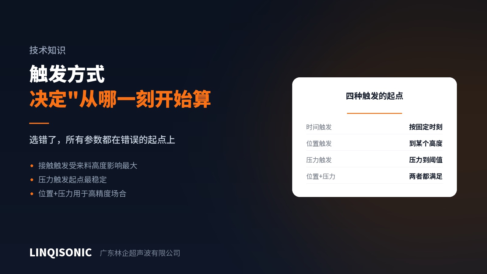触发方式怎么选：焊接从哪一刻开始算